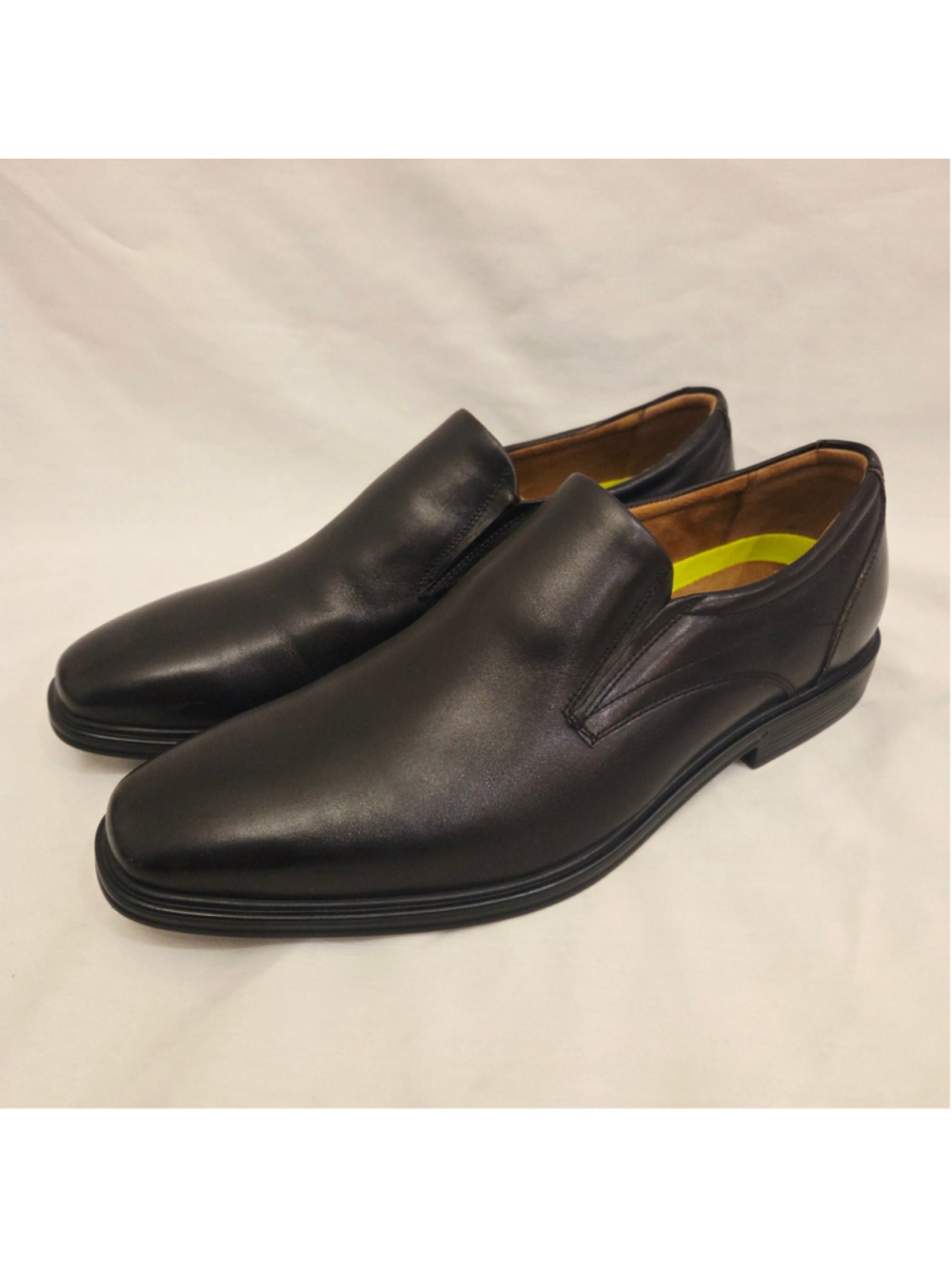 Men's Florsheim Black Leather Loafers Shoes
